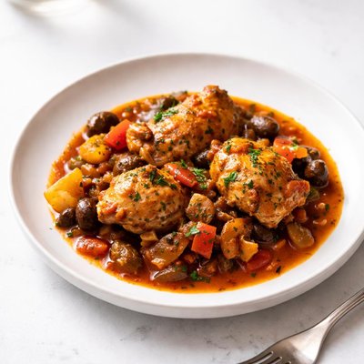 Image of Chicken Cacciatore Stew Crock Pot