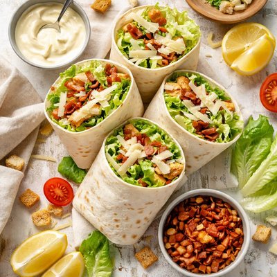 Image of Chicken Caesar Salad Wraps