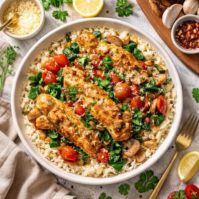 Image of Chicken Caruso and Rice