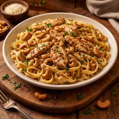 Image of Chicken Cashew Fettuccini