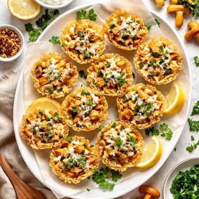 Image of Chicken Chanterelle Phyllo Cups