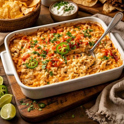 Image of Chicken Chip Dip Casserole