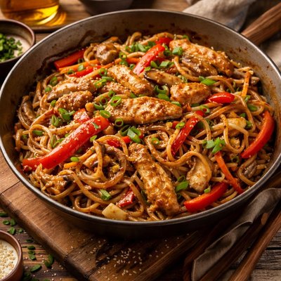 Image of Chow Mein de Pollo sin Gluten