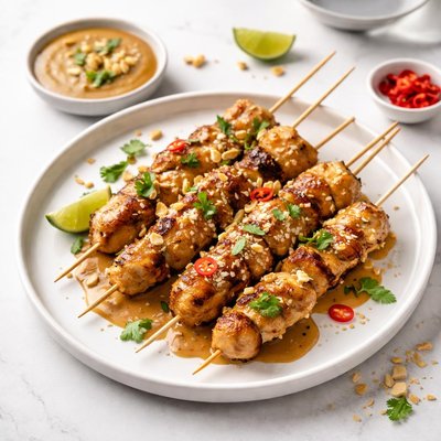 Image of Chicken Coconut Satay Skewers