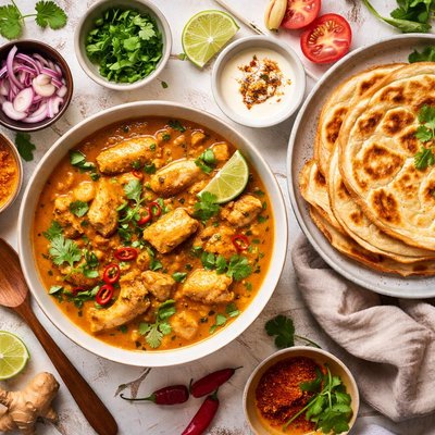 Image of Chicken Curry and Roti