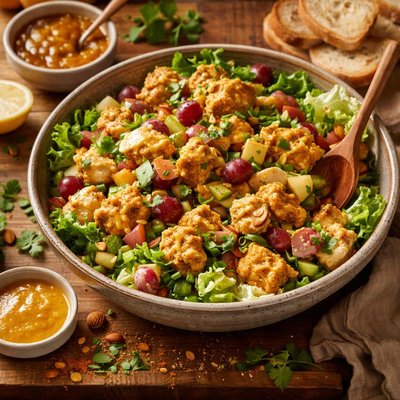 Image of Chicken Curry Salad with Chutney Dressing