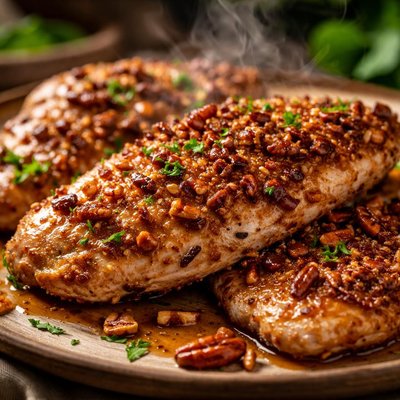 Image of Chicken Cutlets with Pecans