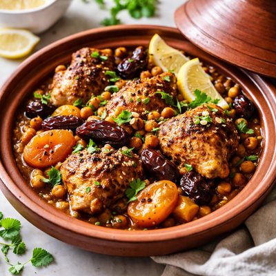 Image of Chicken Date and Apricot Tagine