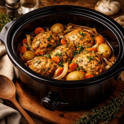 Image of Chicken Dinner in the Crock Pot