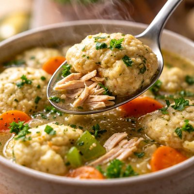 Image of Whole30 Chicken Dumpling Soup