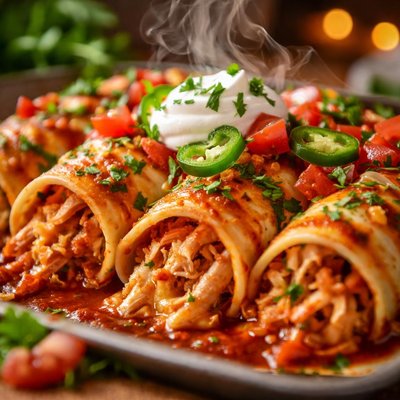 Image of Chicken Egg Roll Enchiladas