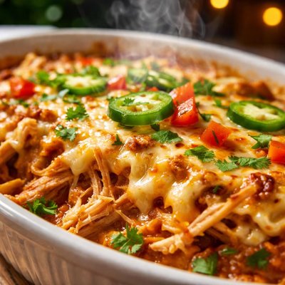 Image of Chicken Enchilada Dip Casserole