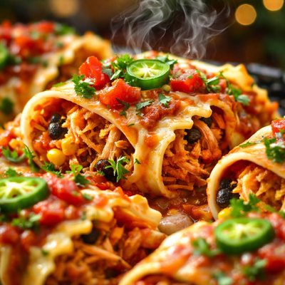 Image of Chicken Enchilada Lasagna Bundles