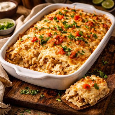 Image of Chicken Enchilada Sour Cream Casserole