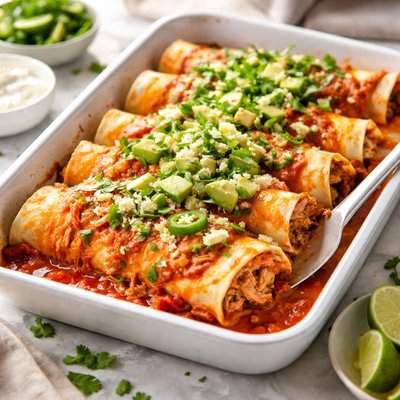 Image of Chicken Enchiladas Freezer Friendly