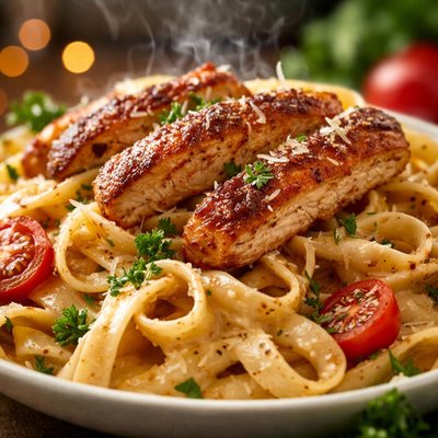 Image of Chicken Fettuccine Cajun Style