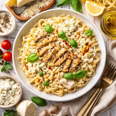 Image of Chicken Fettuccine with 4 Kinds of Cheese