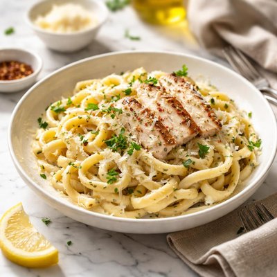 Image of Chicken Fettuccine with Herb Cheese