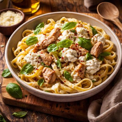 Image of Chicken Fettuccine with Ricotta Basil