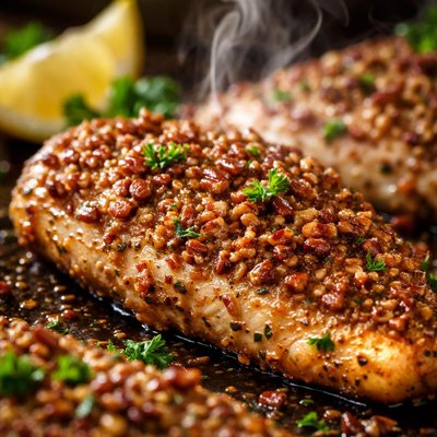 Image of Chicken Filets with Pecan or Walnut Crust