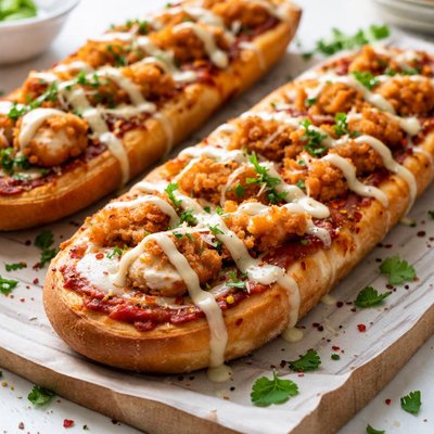 Image of Chicken Finger French Bread Pizza