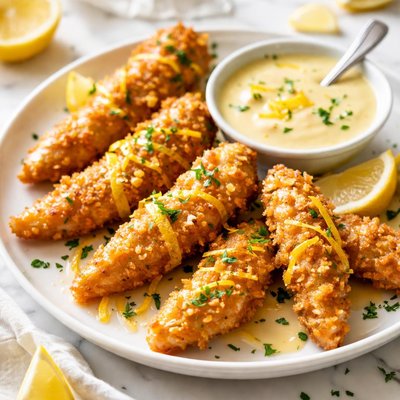 Image of Chicken Fingers with Lemon Sauce