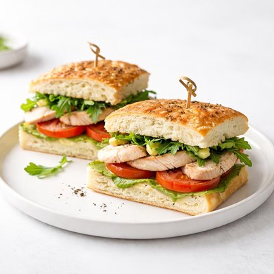 Image of Chicken Focaccia Sandwiches