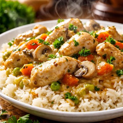 Image of Chicken Fricasse with Rice