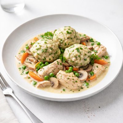 Image of Chicken Fricassee with Herb Dumplings