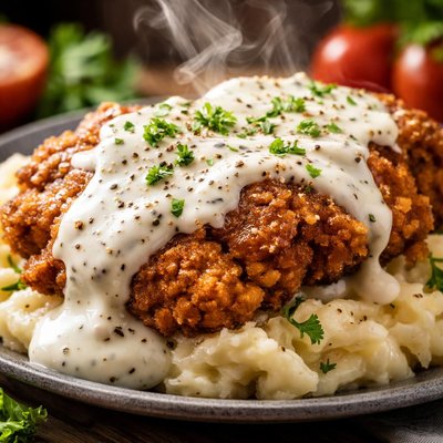 Image of Chicken Fried Steak W Cream Gravy