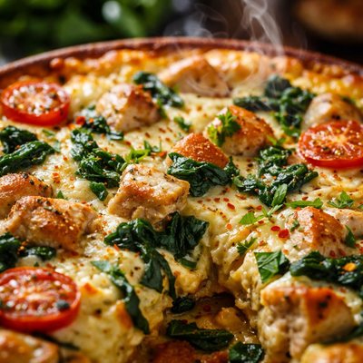 Image of Chicken Frittata Florentine an Italian Fusion Recipe