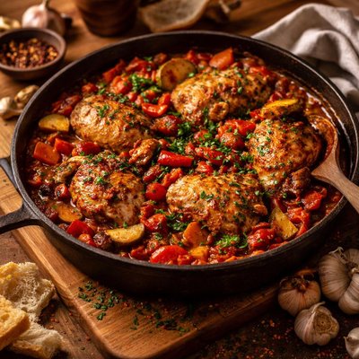 Image of Chicken Ghiveci Romanian Braised Chicken