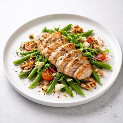 Image of Chicken Green Bean and Walnut Salad