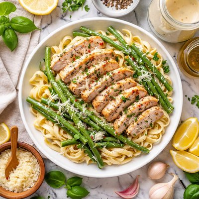 Image of Chicken Green Beans Alfredo