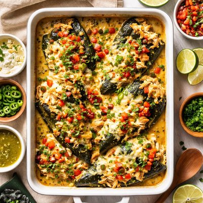 Image of Chicken Green Chile Relleno Bake