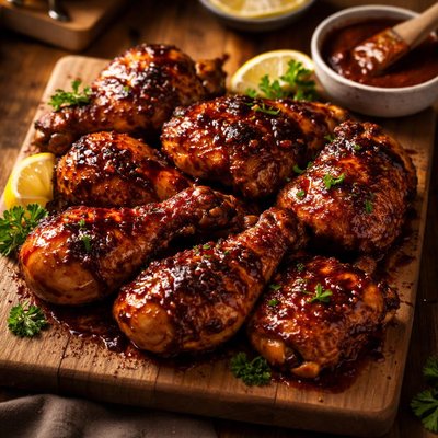 Image of Chicken in a Barbecue Sauce