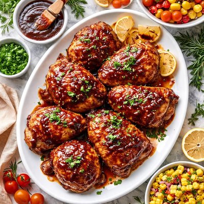 Image of Chicken in Balsamic Barbecue Sauce