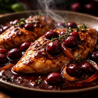 Image of Chicken in Cherry Marsala Sauce