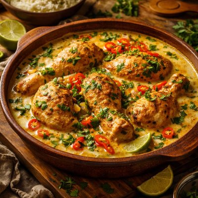 Image of Chicken in Coconut Milk Martinique Caribbean