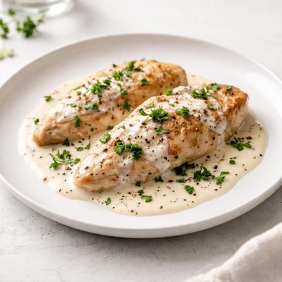 Image of Chicken in Creamy White Sauce Easy