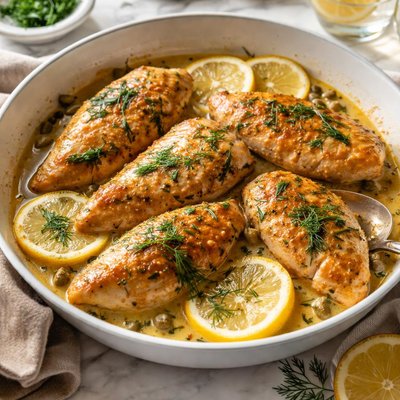 Image of Chicken in Lemon Dill Butter