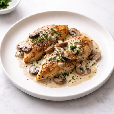 Image of Chicken in Mushroom Cream Sauce