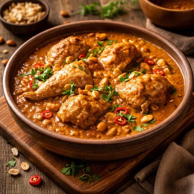 Image of Chicken in Peanut Sauce Nikatse Nkwa