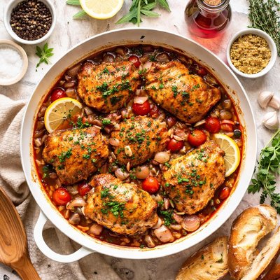 Image of Chicken in Red Wine Vinegar