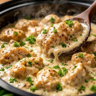Image of Chicken in Sour Cream Crock Pot