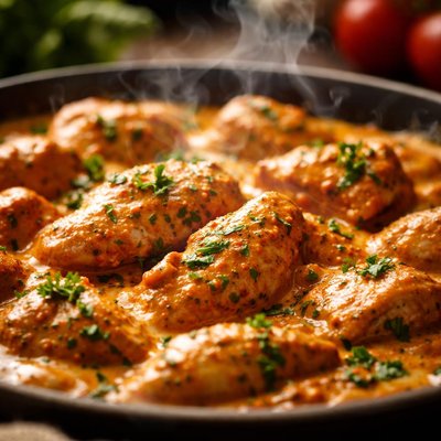 Image of Chicken in Sour Cream Paprika Sauce