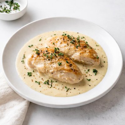 Image of Chicken in Thyme Cream Sauce