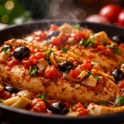 Image of Chicken in Tomato Artichoke Sauce