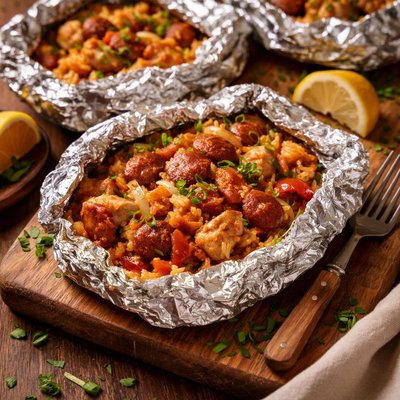 Image of Chicken Jambalaya Packets