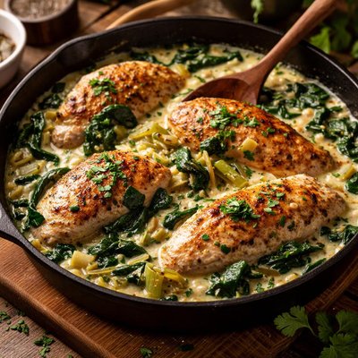 Image of Chicken Leeks and Spinach